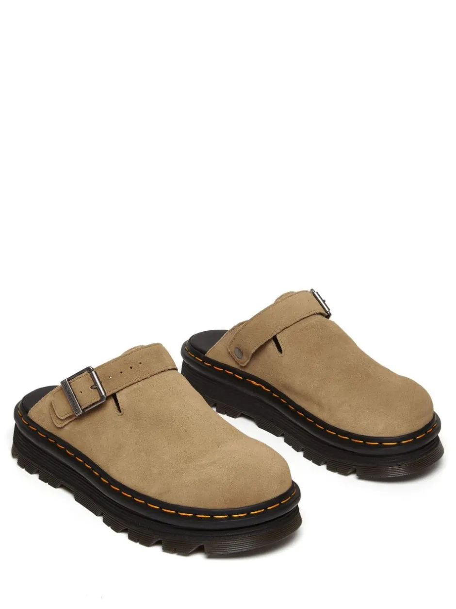 Lage Schoenen|Dr. Martens - Zebzag Leather Shoes Crème
