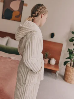 Kamerjassen|Next - Fleece Cord Dressing Gown (5-16yrs) Crème