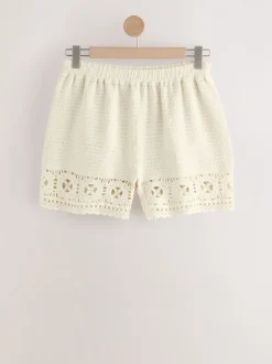 Shorts*Next Crème - Gehaakte zomershorts