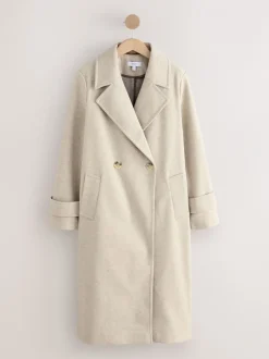 Jassen En Jacks*Next - Lange maxi-jas Crème