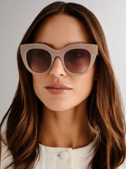 Zonnebril|Le Specs - Air Heart Sunglasses Crème