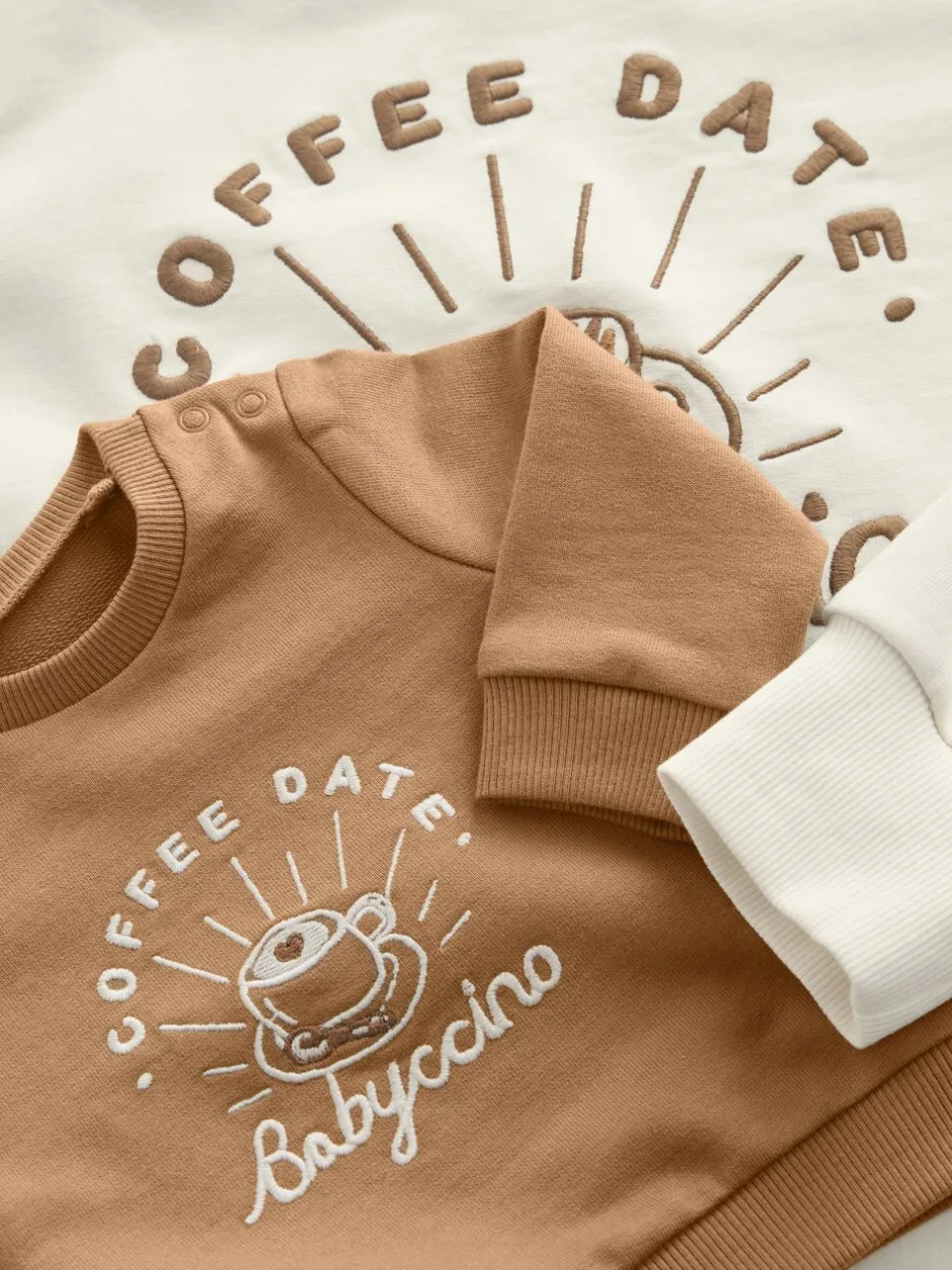 Hoody's En Sweatshirts|Moederschap*Next - Maternity Mini Me Sweatshirt Set Crème