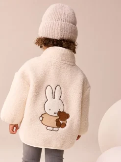 Jassen, Jacks En Kinderwagenpakjes|Jassen En Jacks|Next Crème - Miffy Half Popper Fleece (3mnd -7jr)