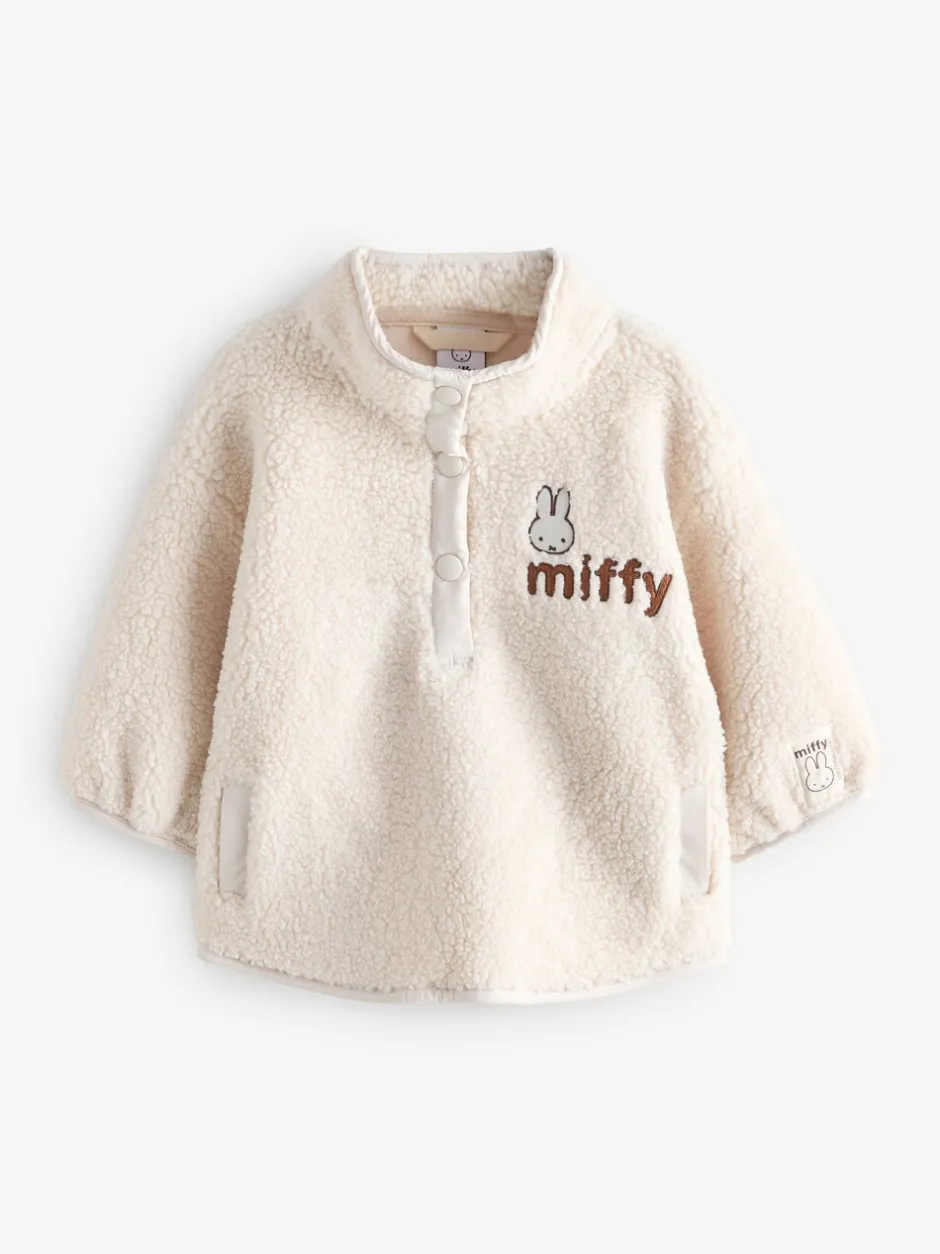 Jassen, Jacks En Kinderwagenpakjes|Jassen En Jacks|Next Crème - Miffy Half Popper Fleece (3mnd -7jr)