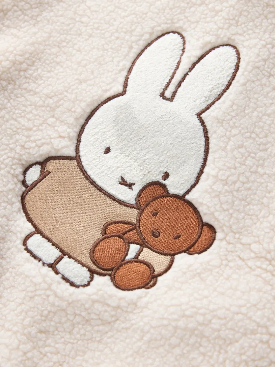 Jassen, Jacks En Kinderwagenpakjes|Jassen En Jacks|Next Crème - Miffy Half Popper Fleece (3mnd -7jr)