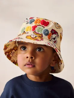 Mutsjes En Antikrabwantjes|Mutsen, Handschoenen En Sjaals|Next Crème - Paw Patrol emmer Hoeden van 100% katoen (1-10jaar)