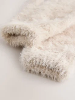 Mutsen, Handschoenen En Sjaals|Schoolkleding*Next Crème - Pluizige handschoenen (3-16jaar)