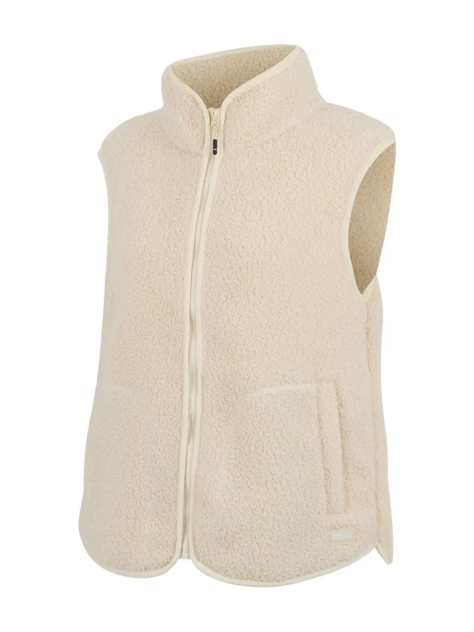 Sportkleding|Hoody's En Sweatshirts*Regatta - Frankie Borg Bodywarmer Fleece Crème
