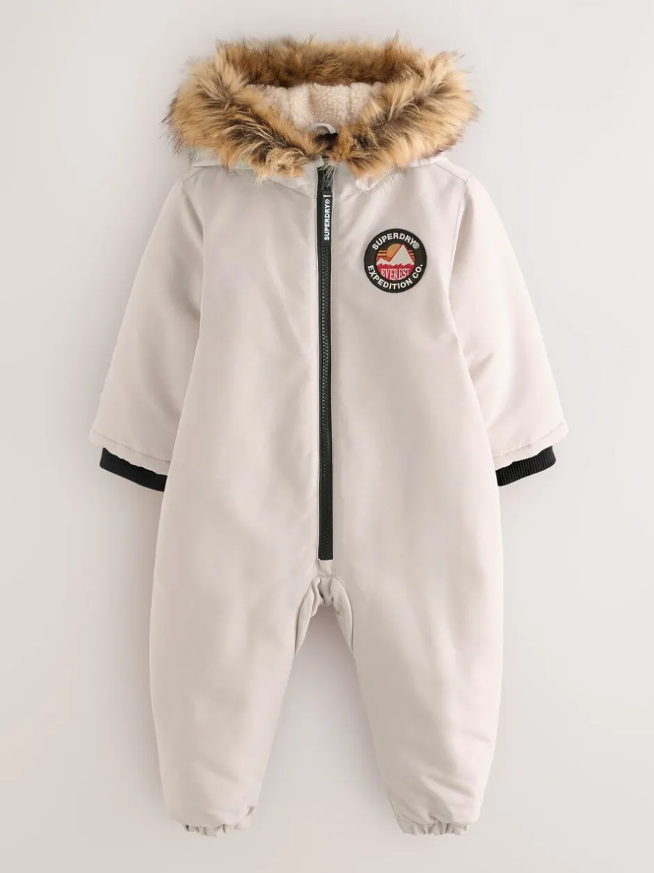 Jassen, Jacks En Kinderwagenpakjes|Superdry Crème - Everest sneeuwpak