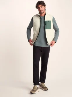 Jassen En Jacks|Tog 24 - Evan sherpa bodywarmer voor heren Crème