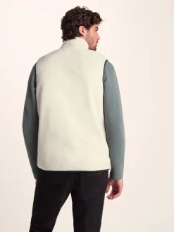Jassen En Jacks|Tog 24 - Evan sherpa bodywarmer voor heren Crème