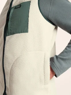 Jassen En Jacks|Tog 24 - Evan sherpa bodywarmer voor heren Crème
