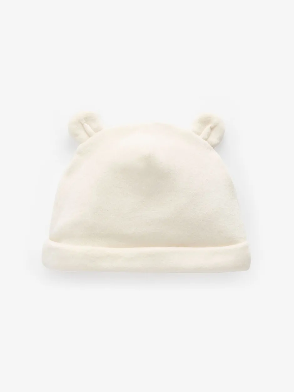 Mutsjes En Antikrabwantjes|Next Crème - Verpakking van 2 velours babymutsen (0 - 12 mnd)