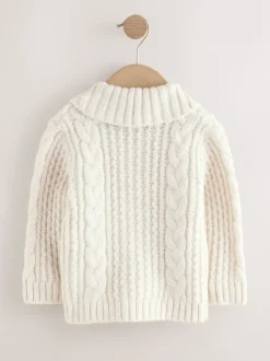 Truien En Breisels*Next Crème - Vest met figuurtjes (3mnd-7jr)