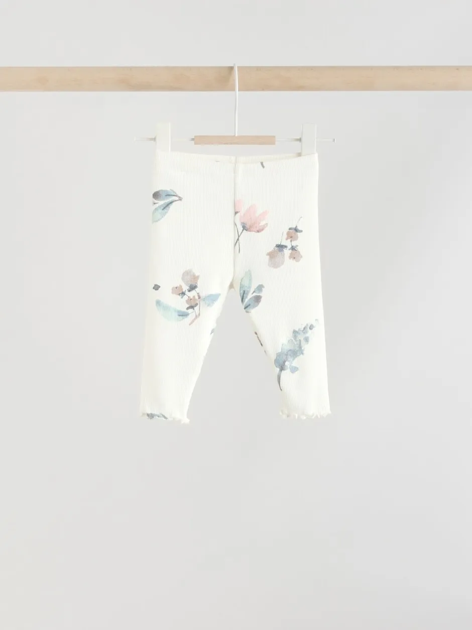 Sets En Combisets|Truien En Breisels|Next - Set van 2 -delige Baby Sweater en Joggingbroeken (0mnd -2jr) Crème gebloemd