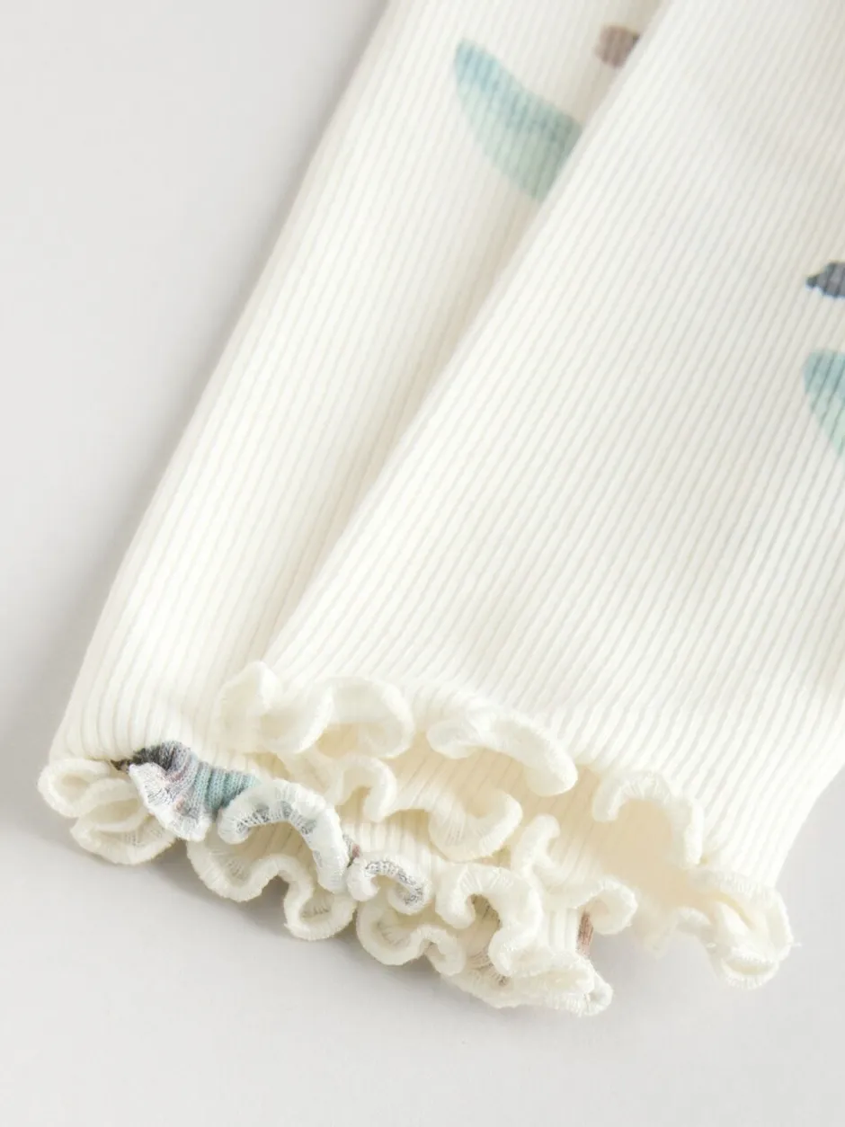 Sets En Combisets|Truien En Breisels|Next - Set van 2 -delige Baby Sweater en Joggingbroeken (0mnd -2jr) Crème gebloemd