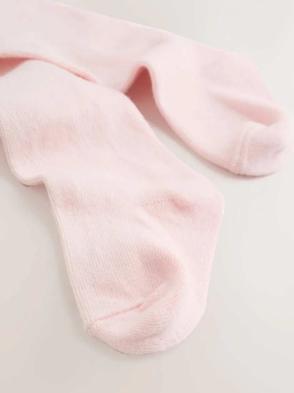Jurken|Next - 2 -delige Baby Set van velours Jurk met Lange mouwen en Panty''s (0mnd-2jr) Crème met bloemetjesprint