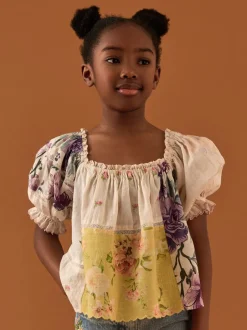 Overhemden En Blouses*Next Crème/geel - Patchwork blouse (3-16jr)