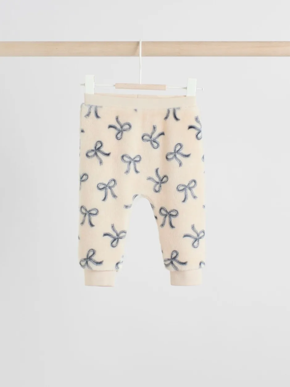 Truien En Breisels|Sets En Outfits*Next Crème/grijs - Set van zachte velours trui met strikprint en broek (0mnd -2jr)