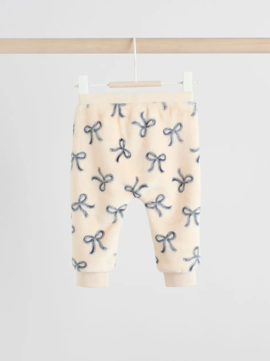 Truien En Breisels|Sets En Outfits*Next Crème/grijs - Set van zachte velours trui met strikprint en broek (0mnd -2jr)