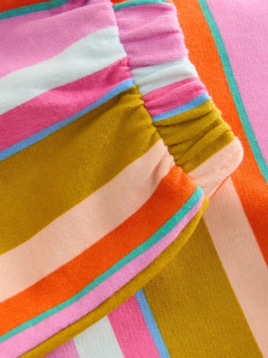 Sets En Combisets|Truien En Breisels*Next Crèmekleurige strepen gewatteerde figuurtjes - Set van sweatshirt en joggingbroek met rechte wijde pijpen (3mnd -7jr)