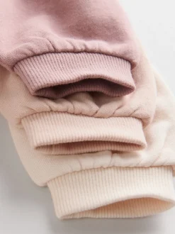 Sets En Combisets|Truien En Breisels|Next - Baby sweatshirt en joggingbroek 6 -delige set (0mnd -2jr) Crèmekleurig/roze