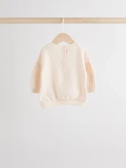 Sets En Combisets|Truien En Breisels|Next - Baby sweatshirt en joggingbroek 6 -delige set (0mnd -2jr) Crèmekleurig/roze