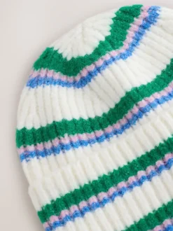 Mutsen, Handschoenen En Sjaals*Next Crèmekleurig/roze/groen - Gebreide beanie-muts