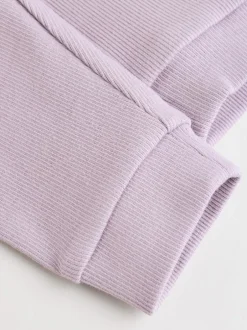 Sets En Combisets|Truien En Breisels|Next - 2 -delige Set van Fleece Tops en Leggings voor Baby''s (0mnd-2jr) Crème/paarse tulp