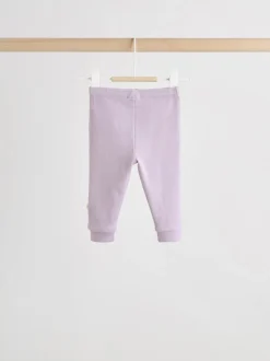 Sets En Combisets|Truien En Breisels|Next - 2 -delige Set van Fleece Tops en Leggings voor Baby''s (0mnd-2jr) Crème/paarse tulp