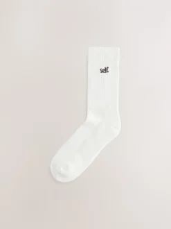 Sokken En Panty's|self. Crème/roze/choc - zelf. 3 paar lounge enkelsokken met verzachte zool