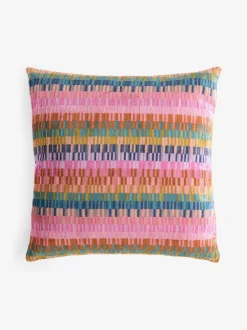 Kussentjes En Plaids|Kussentjes En Plaids*Next Cut Velvet Rio Blocks Cushion Meerkleurig