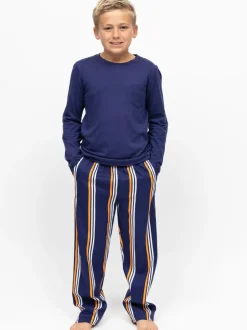 Pyjama's*Cyberjammies Jersey Top & Printed Stripe Pyjamas Set