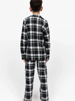 Pyjama's|Cyberjammies Minijammies geruite pyjamaset met lange mouwen van 100% katoen