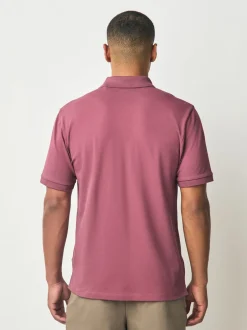 Poloshirts*Next Damson roze - Normale Pasvorm - Piqué poloshirt met korte mouwen