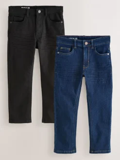 Jeans*Next - Stretchjeans 2 stuks (3-17jr) Dark Blue/ Black Denim