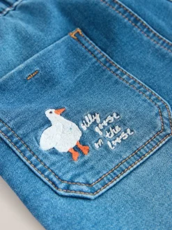 Jeans En Joggingbroeken|Jeans*Next Dark Blue Character Farm - Loose Pull On Jeans (3mths-7yrs)