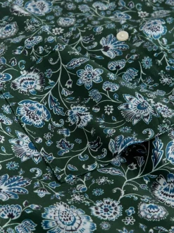 Formele Overhemden|Next - Overhemd met lange mouwen en print Dark Green Ditsy