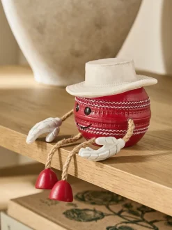 Decoraties|Next Decoratie met bungelende pootjes Red Cricket Ball