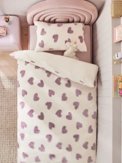Kinderbeddengoed|Beddengoedsets En Dekbedovertrekken*Next Dekbedovertrek en kussensloop Fleece met hart