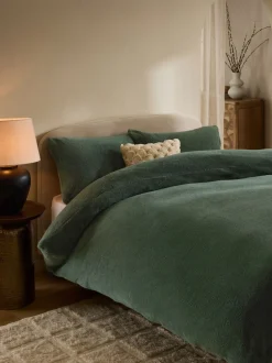 Beddengoedsets En Dekbedovertrekken|Next Dekbedovertrek- en kussensloopset van teddy fleece