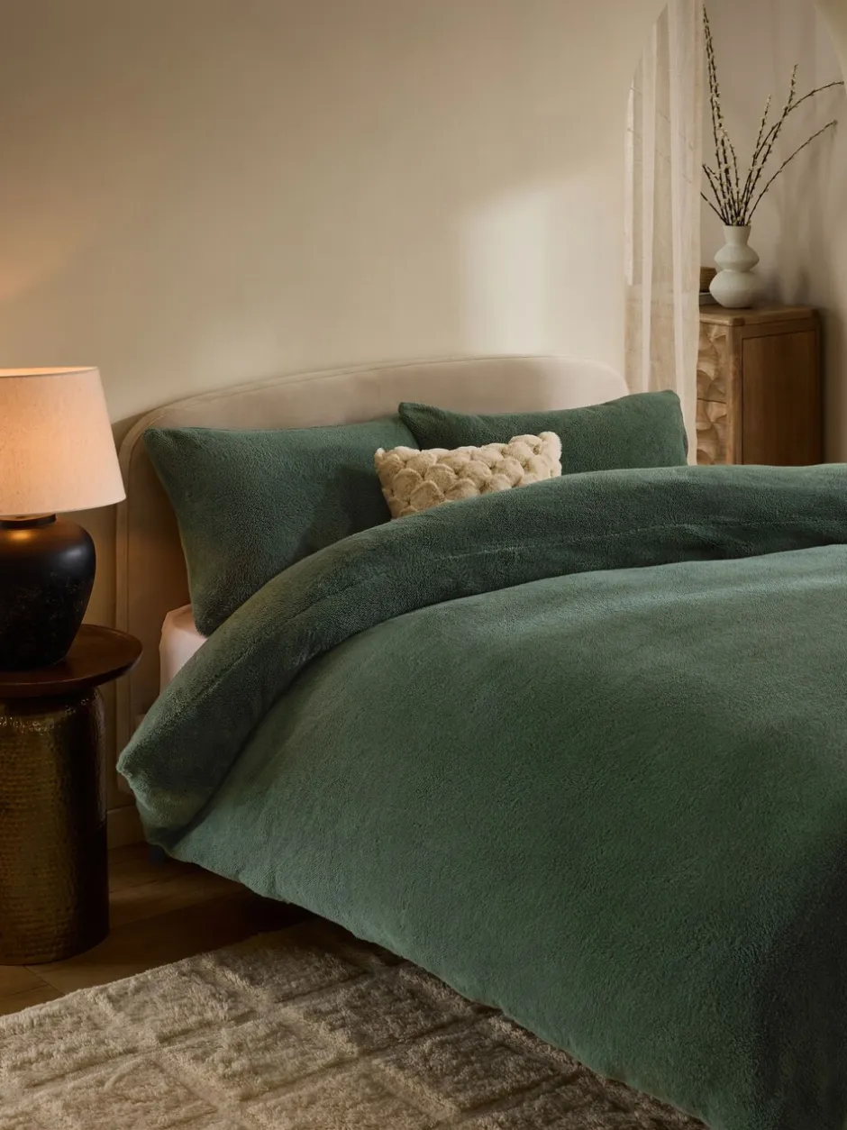 Beddengoedsets En Dekbedovertrekken|Next Dekbedovertrek- en kussensloopset van teddy fleece