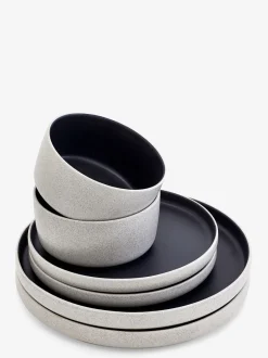 Tafelgerei|Eetservies En Pastaschalen|Next 12-delige Otis dinerset Zwart