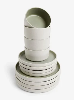 Tafelgerei|Eetservies En Pastaschalen*Next 12-delige Otis dinerset Groen