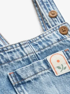 Rompertjes En Tuinbroeken|Sets En Combisets|Next Denim - 100% katoenen bretelbroek (3 mnd-7 jr)