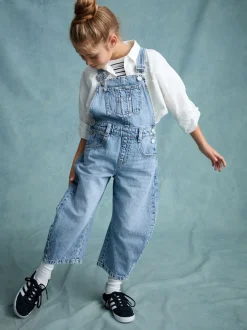 Tuinbroeken|Jumpsuits En Playsuits*Next Denim - Barrel 100% katoenen bretelbroeken (3-16jr)