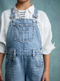 Tuinbroeken|Jumpsuits En Playsuits*Next Denim - Barrel 100% katoenen bretelbroeken (3-16jr)