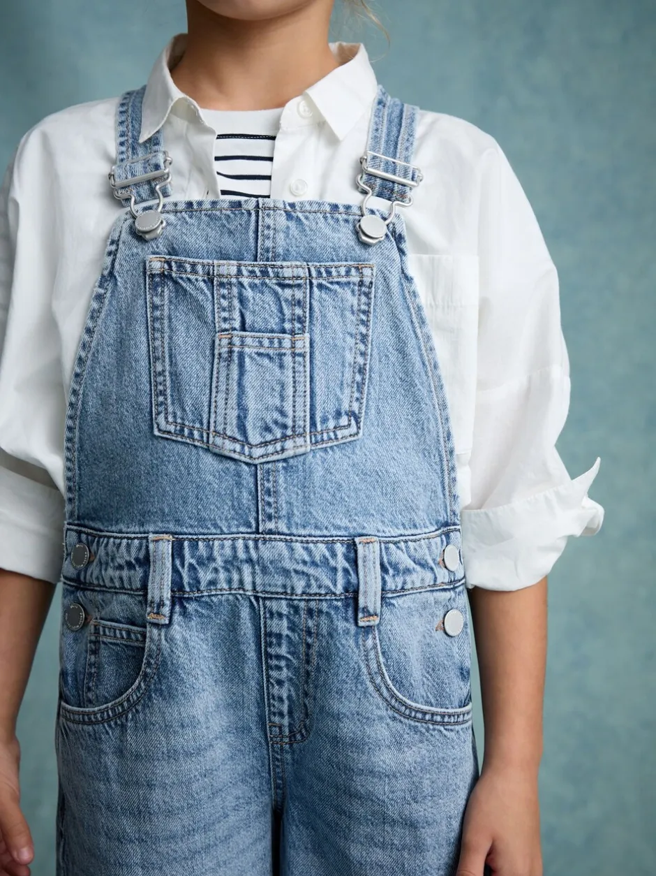 Tuinbroeken|Jumpsuits En Playsuits*Next Denim - Barrel 100% katoenen bretelbroeken (3-16jr)