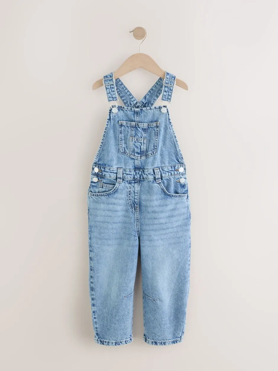 Tuinbroeken|Jumpsuits En Playsuits*Next Denim - Barrel 100% katoenen bretelbroeken (3-16jr)
