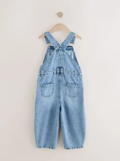 Tuinbroeken|Jumpsuits En Playsuits*Next Denim - Barrel 100% katoenen bretelbroeken (3-16jr)